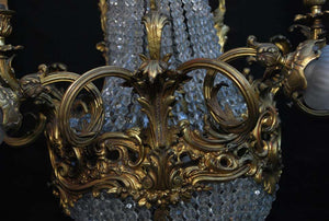 Beautiful and Elegant French Bronze Chandelier