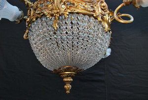 Beautiful and Elegant French Bronze Chandelier