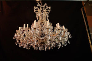 Very Large and Imposing Crystal Chandelier Maria Theresa Style
