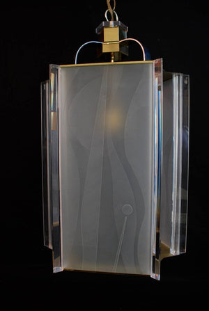 Sexy Modern Light Design and Signed by Fredrick Ramond with an Art Deco Feeling