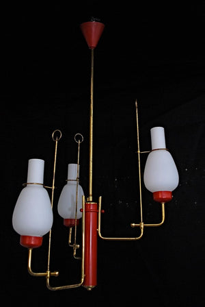 Antique Italian Chandelier By Stilnovo