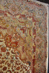 Exceptional Large 1950s Tabriz Hand Knotted Fine Silk and Wool Carpet