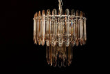Antique crystal light by Sciolari