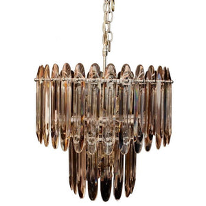 Antique crystal light by Sciolari