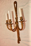 Beautiful Set of Four Large French Bronze Sconces