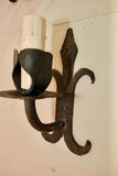 Set of Four French 1930s Wrought Iron Sconces