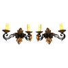 Antique French wrought iron sconces