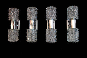 Beautiful Set of Four 1960s Italian Sconces Design by Targetti Sankey