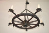 Elegant Late 19th Century Wagon Wheel Chandelier