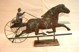 19th Century Weathervane Horse and Gentleman